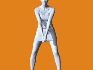 Miniatur Pose Orang 17 Model Cetak 3D