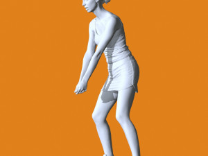 Miniature Pose People 17 3D Print Model