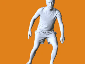 Persone in posa in miniatura 20 Modello di stampa 3D