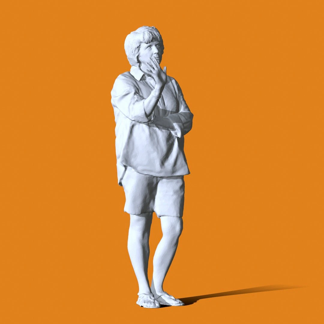Miniature Pose People 23 3D Print Model .c4d .max .obj .3ds .fbx .stl .blend