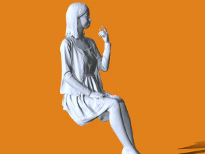 Miniature Pose People 27 3D Print Model