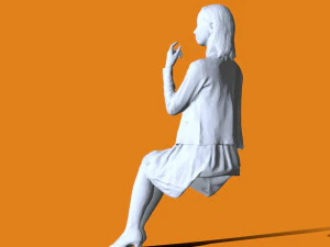 Miniature Pose People 27 3D Print Model