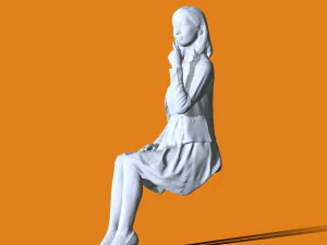 Miniature Pose People 27 3D Print Model