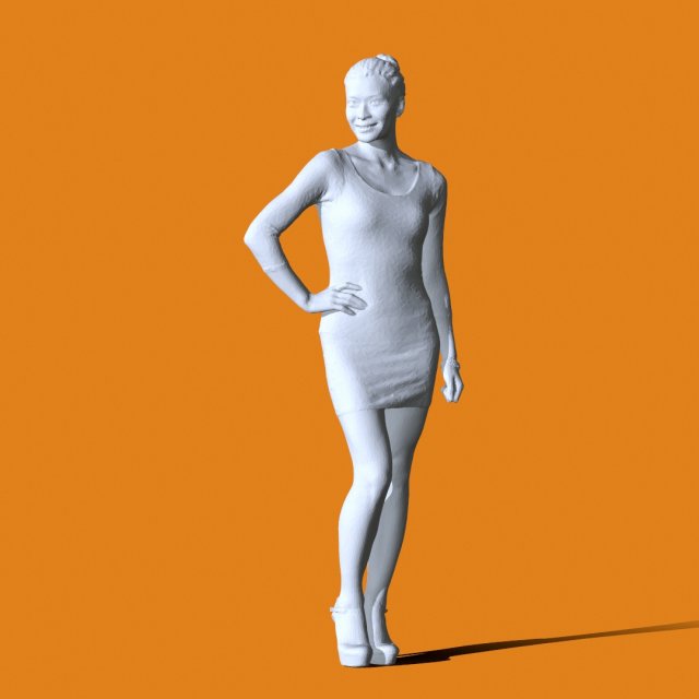 Miniature Pose People 28 3D Принт Модель .c4d .max .obj .3ds .fbx .stl .blend 