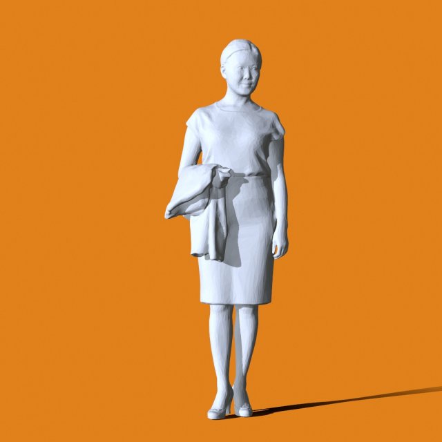 Miniature Pose People 29 3D Print Model .c4d .max .obj .3ds .fbx .stl .blend 
