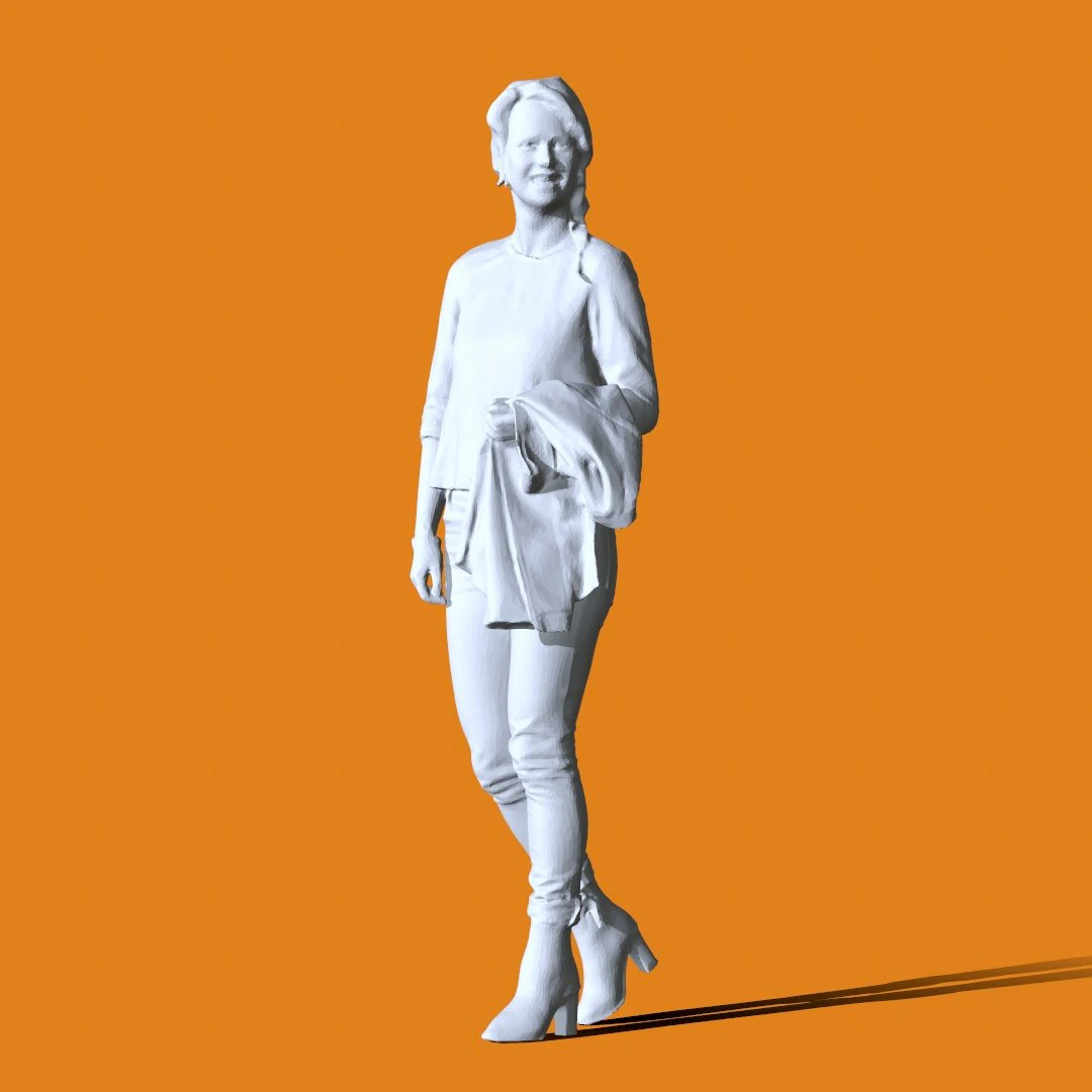 Miniature Pose People 34 3D Print Model .c4d .max .obj .3ds .fbx .stl .blend 