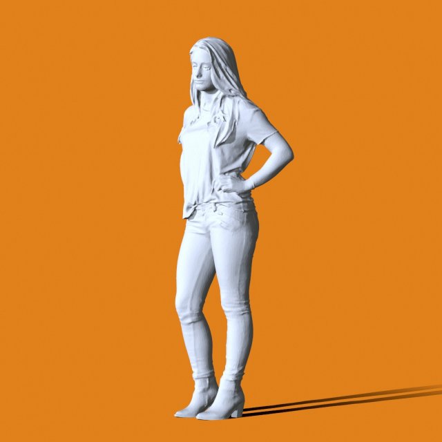 Miniature Pose People 36 3D 프린트 모델 .c4d .max .obj .3ds .fbx .stl .blend 