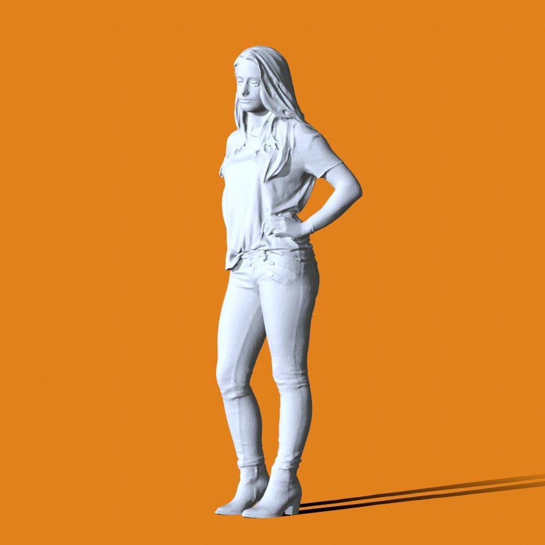 Miniature Pose People 36 3D Print Model .c4d .max .obj .3ds .fbx .stl .blend 