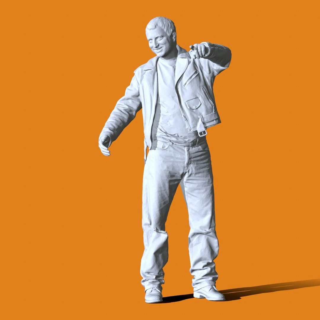 Miniature Pose People 42 3D Print Model .c4d .max .obj .3ds .fbx .stl .blend
