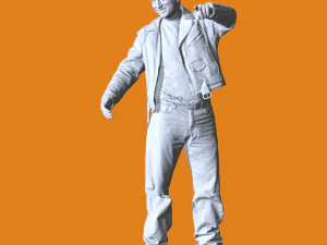 Miniatuurpose Mensen 42 3D printmodel