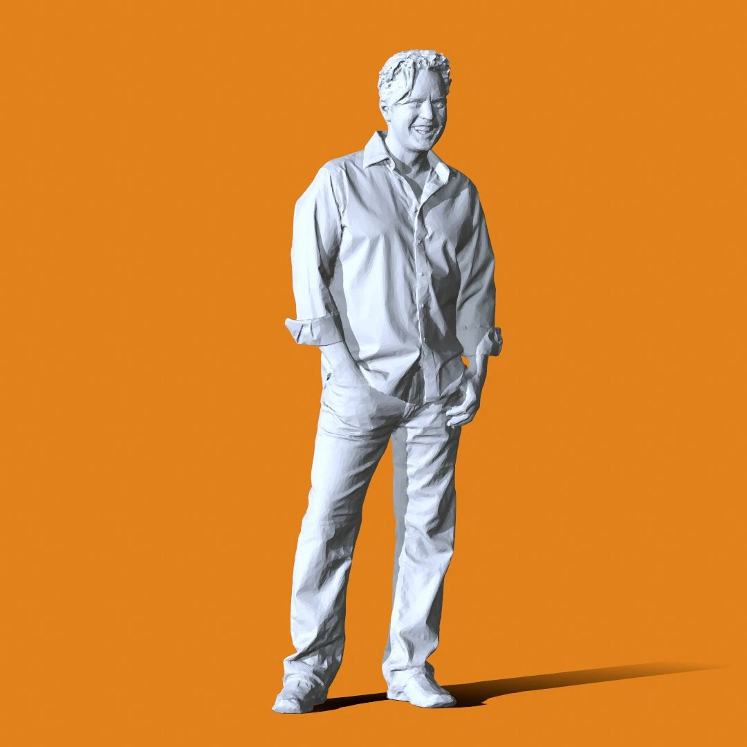 Miniature Pose People 49 3D Print Model .c4d .max .obj .3ds .fbx .stl .blend 