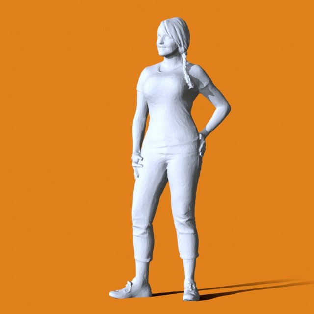 Miniature Pose People 50 3D Print Model .c4d .max .obj .3ds .fbx .stl .blend 