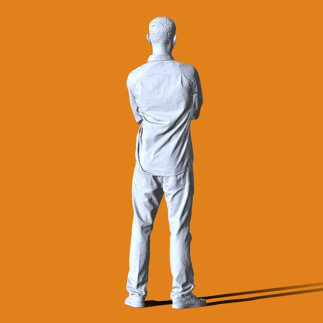 Miniature Pose People 51 3D Print Model .c4d .max .obj .3ds .fbx .stl .blend 