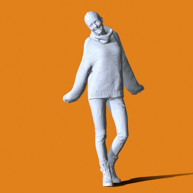 Miniature Pose People 54 Model Cetak 3D .c4d .max .obj .3ds .fbx .stl .blend 