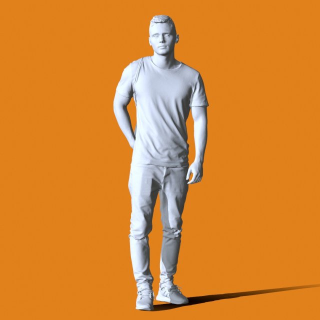 Miniature Pose People 56 3D 打印模型 .c4d .max .obj .3ds .fbx .stl .blend 