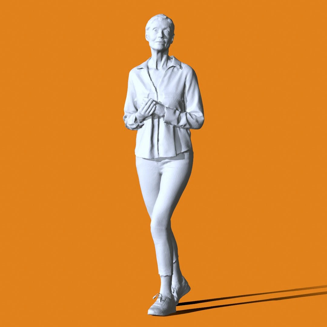 Miniature Pose People 59 3D Print Model .c4d .max .obj .3ds .fbx .stl .blend