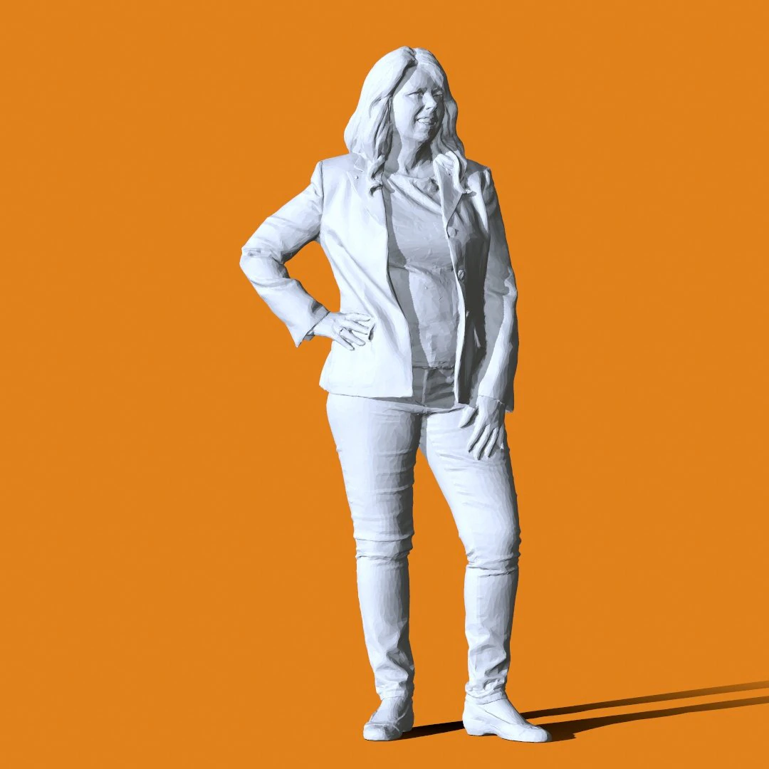 Miniature Pose People 62 3D Print Model .c4d .max .obj .3ds .fbx .stl .blend