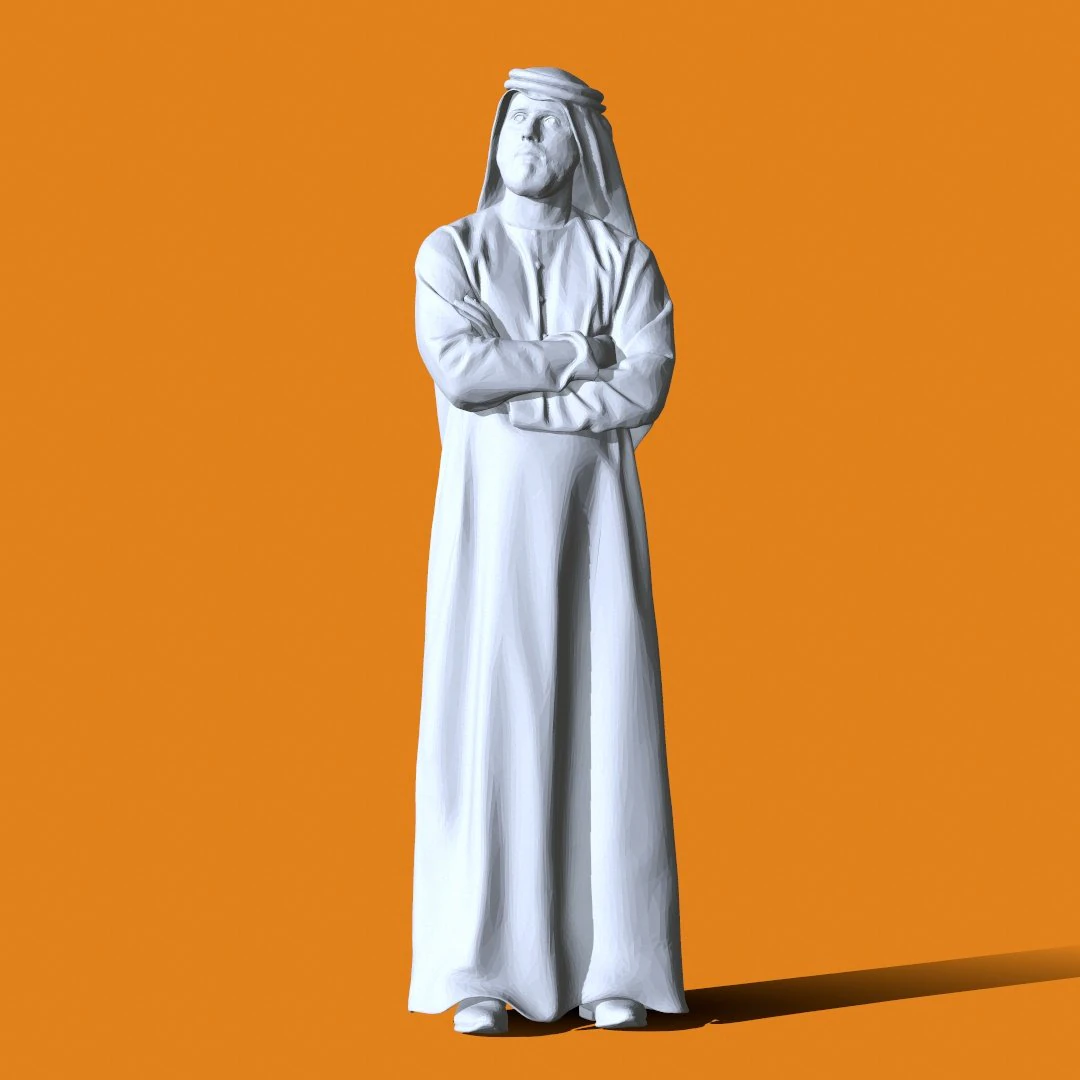 Miniature Pose People 65 3D Print Model .c4d .max .obj .3ds .fbx .stl .blend 