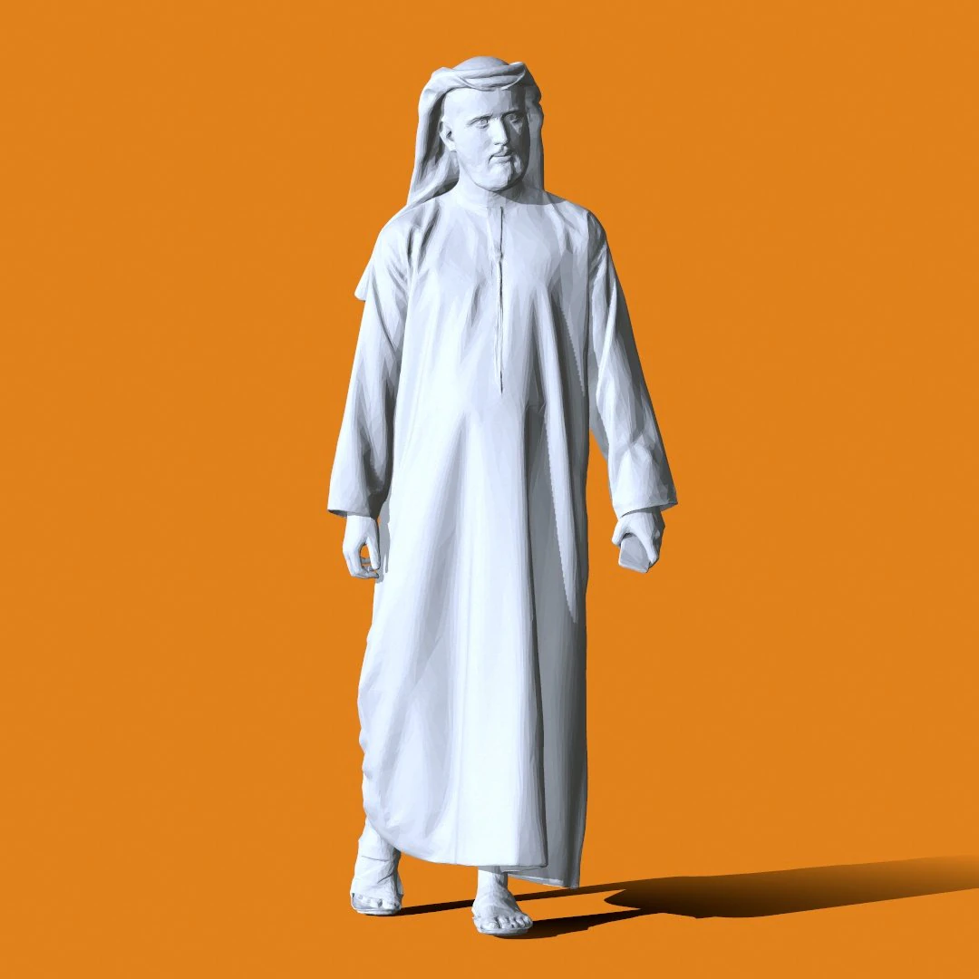 Miniature Pose People 66 3D Print Model .c4d .max .obj .3ds .fbx .stl .blend 