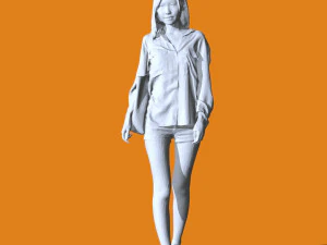 미니어처 포즈 사람들 68 3D 프린트 모델