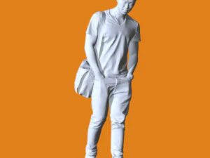 微型姿势人 71 3D 打印模型