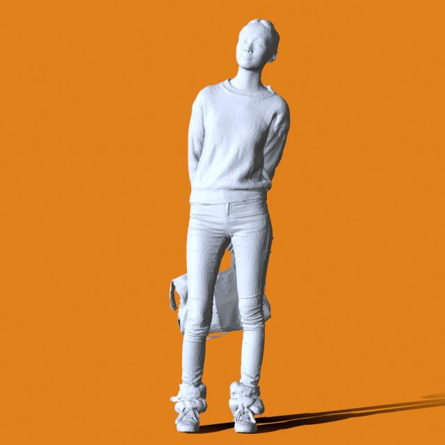Miniature Pose People 73 3D Принт Модель .c4d .max .obj .3ds .fbx .stl .blend 