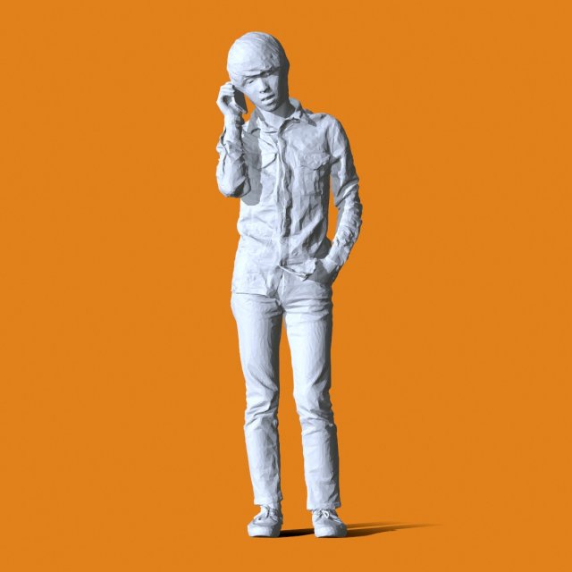 Miniature Pose People 79 3D Baskı Modeli .c4d .max .obj .3ds .fbx .stl .blend 