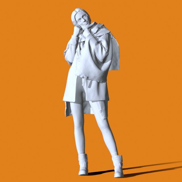 Miniature Pose People 80 Modello di stampa 3D .c4d .max .obj .3ds .fbx .stl .blend 