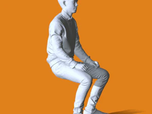 Miniature Pose People 81 3D Print Model
