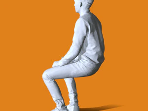 Miniature Pose People 81 3D Print Model