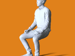 Miniature Pose People 81 3D Print Model