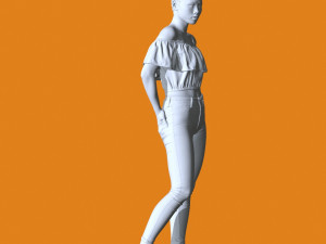 Miniature Pose People 86 3D Print Model