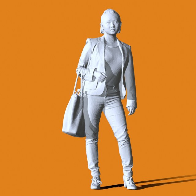 Miniature Pose People 87 3D Print Model .c4d .max .obj .3ds .fbx .stl .blend 
