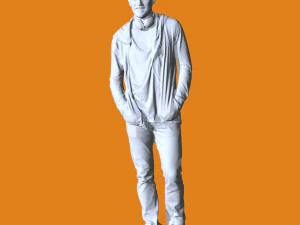 Miniature Pose People 91 3D Print Model