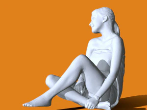 Pessoas em pose em miniatura 94 Modelo de Impressão 3D