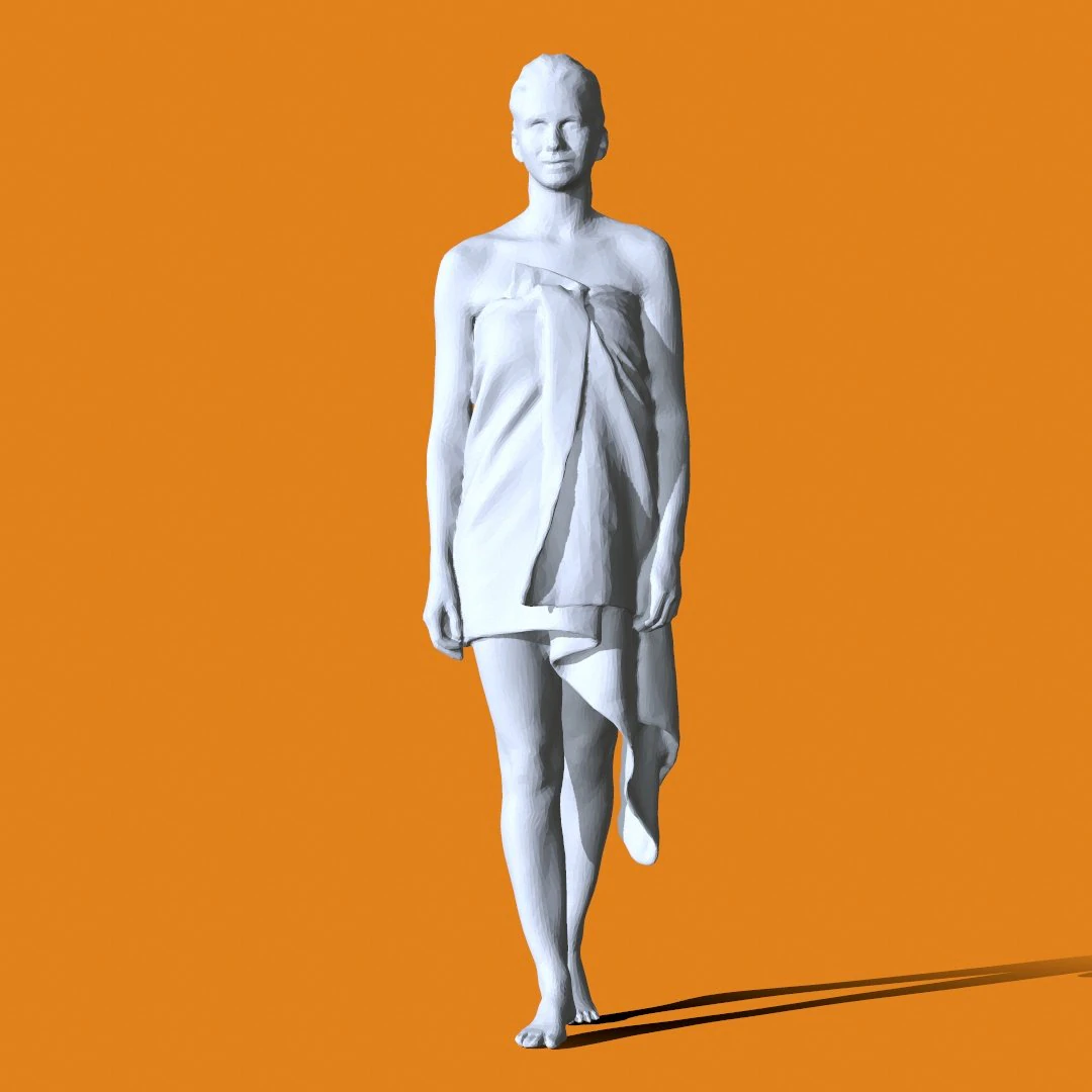 Miniature Pose People 95 3D Print Model .c4d .max .obj .3ds .fbx .stl .blend 