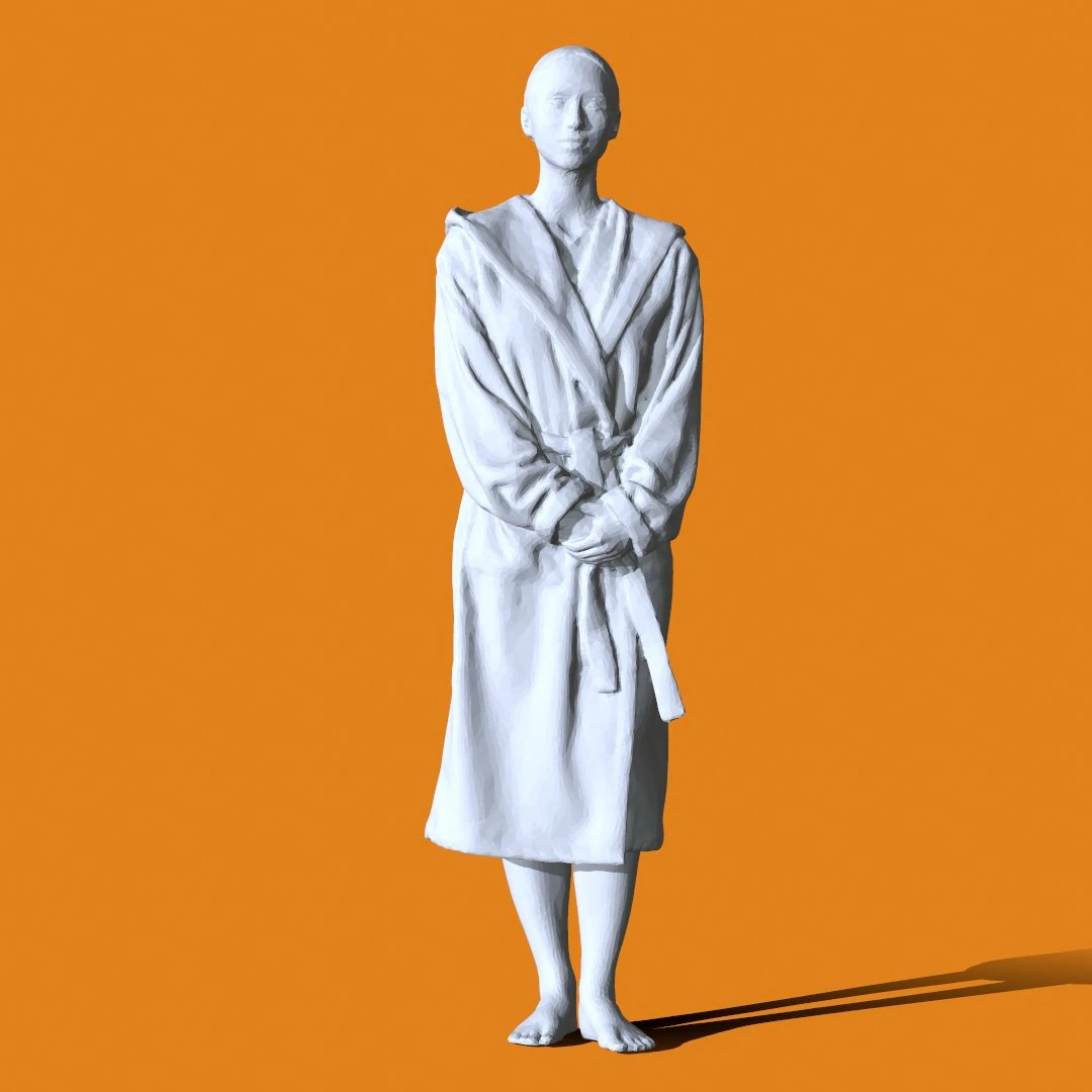 Miniature Pose People 98 3D Print Model .c4d .max .obj .3ds .fbx .stl .blend