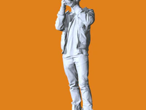 Pessoas em pose em miniatura 103 Modelo de Impressão 3D