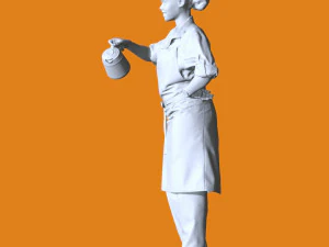 Miniature Pose People 105 3D Print Model
