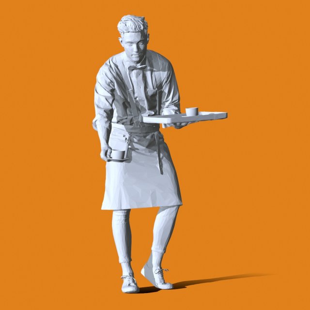 Miniature Pose People 107 3D 打印模型 .c4d .max .obj .3ds .fbx .stl .blend