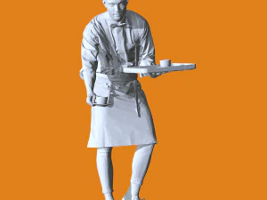 Pessoas em pose em miniatura 107 Modelo de Impressão 3D