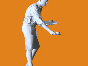 Miniature Pose People 107 3D Print Model