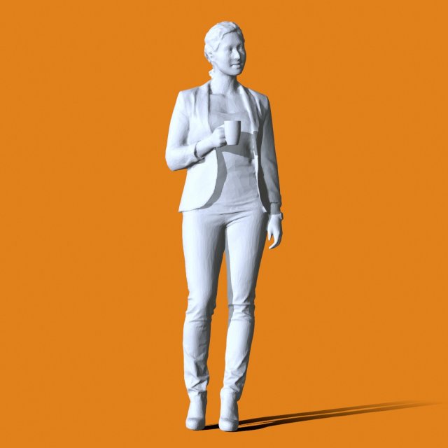 Miniature Pose People 110 Model Cetak 3D .c4d .max .obj .3ds .fbx .stl .blend 