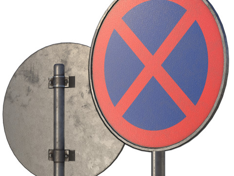 Street Sign-set 01 3D 模型