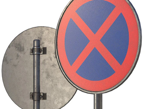 Street Sign-set 01 3D Model