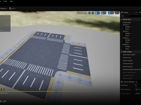Road Pack Set 01-LowPoly-GameReady 3D 模型
