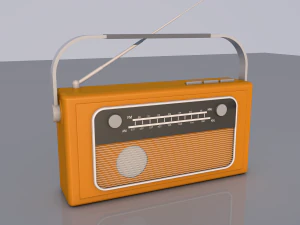 Retro Radio 3D Model