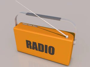Retro Radio 3D Model
