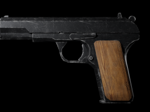 Soviet Tokarev 1952 Game Ready Low-poly PBR 3D Model