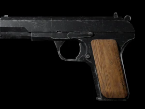 Tokarev sovietico 1952 Game Ready PBR a basso numero di poligoni Modello 3D